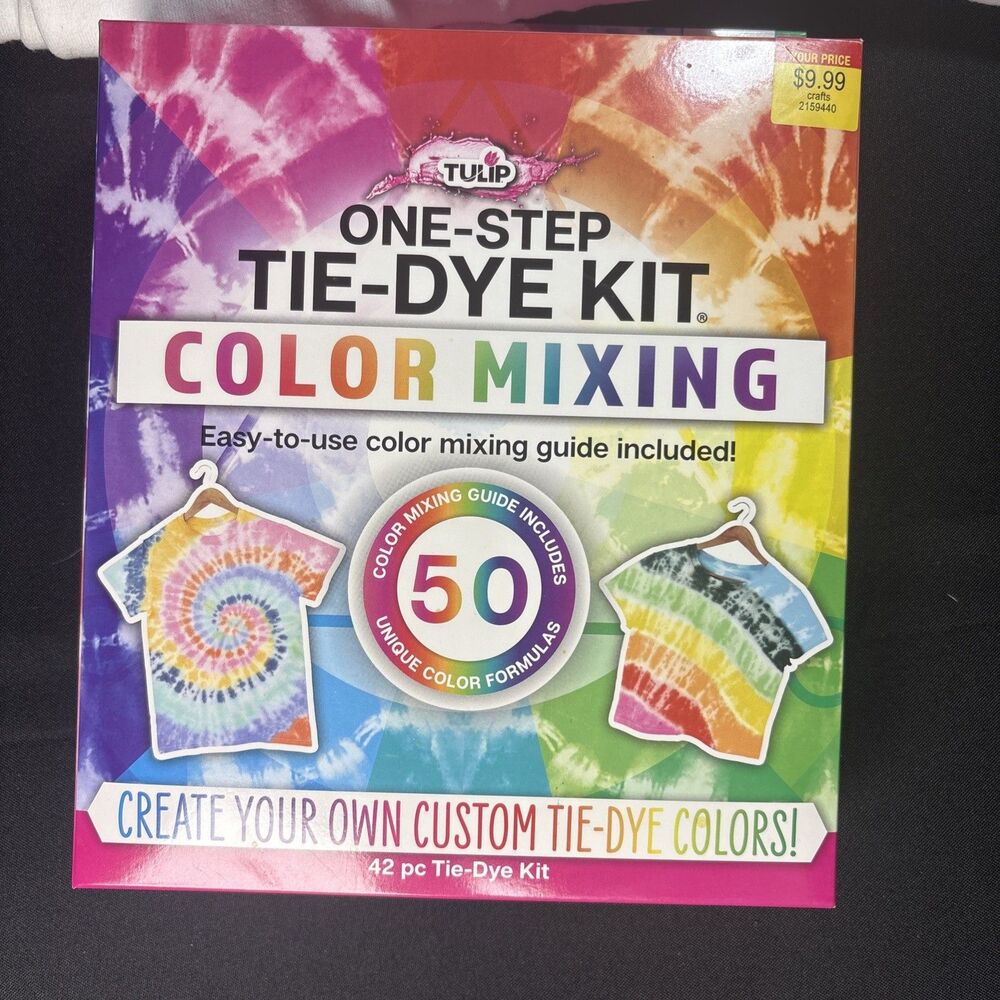 One step tie-dye kit +2 white T-shirts
